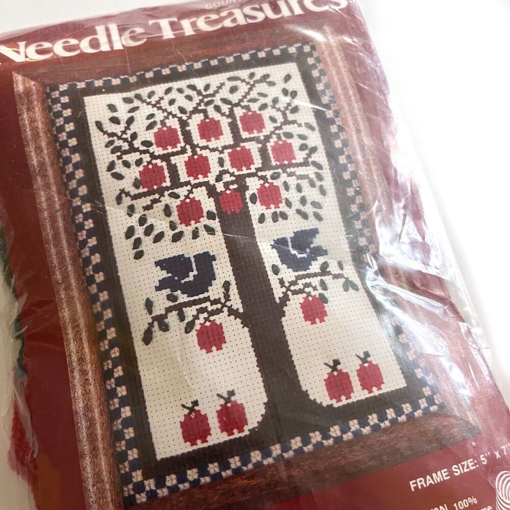 NEEDLE TREASURES Apple Tree Counted Cross Stitch Kit #02702 Rodger Johnson RARE